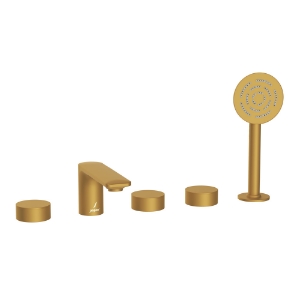 Picture of 5-Hole Bath Tub Mixer - Gold Matt PVD