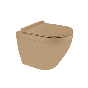 Picture of Rimless, Blind Installation Wall Hung WC - Beige Matt